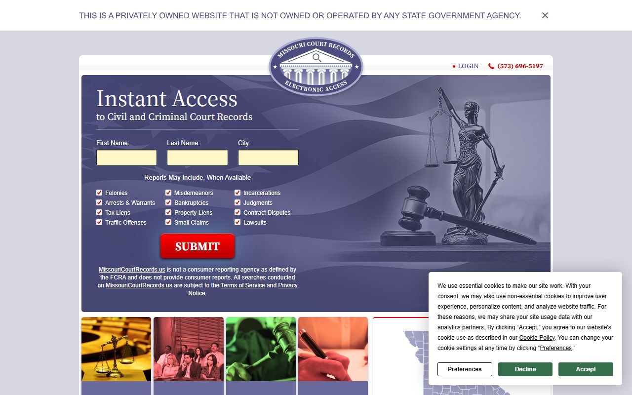 Dallas County DUI records Missouri court records access