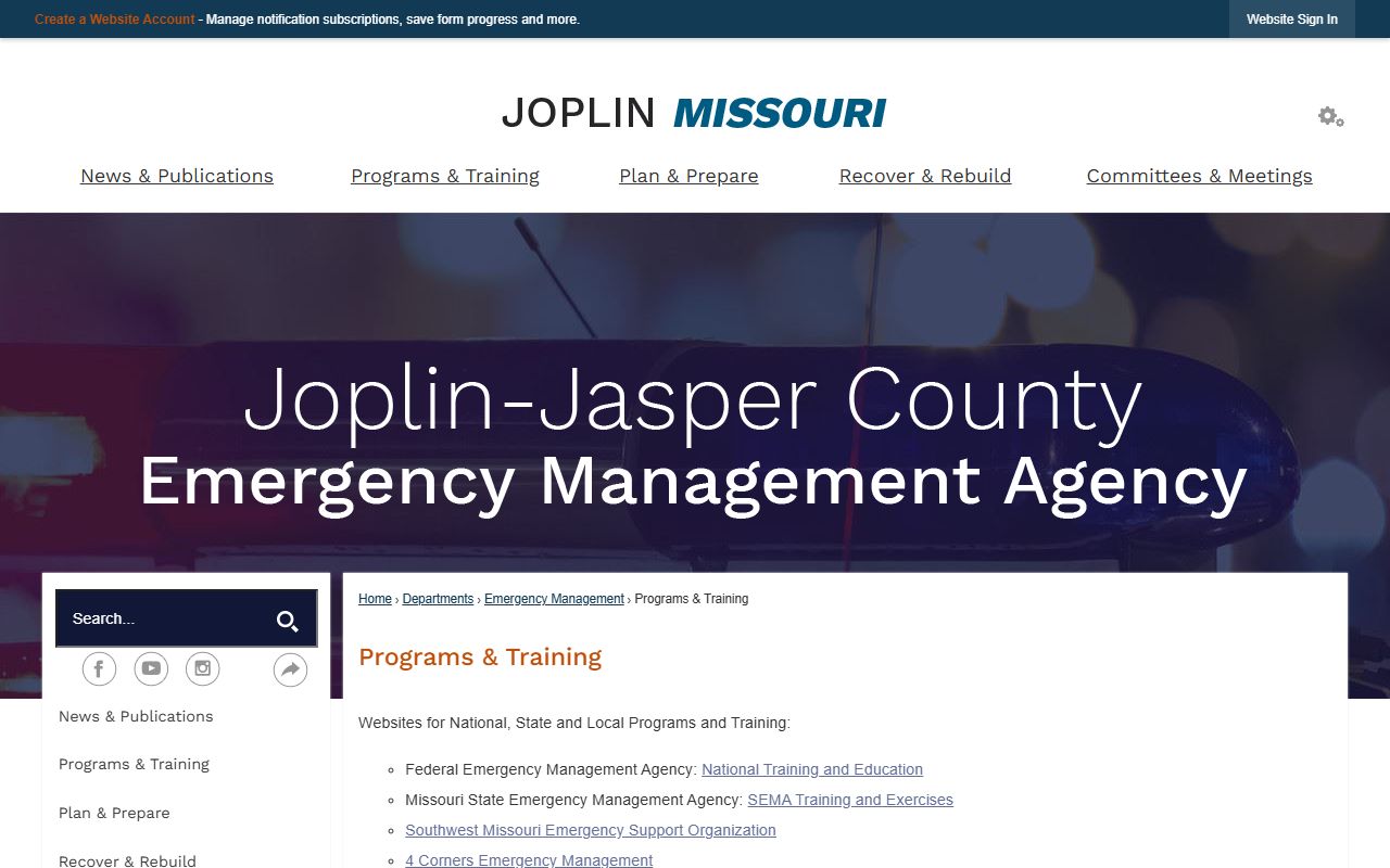 Joplin Municipal Court in Jasper County Missouri DUI records