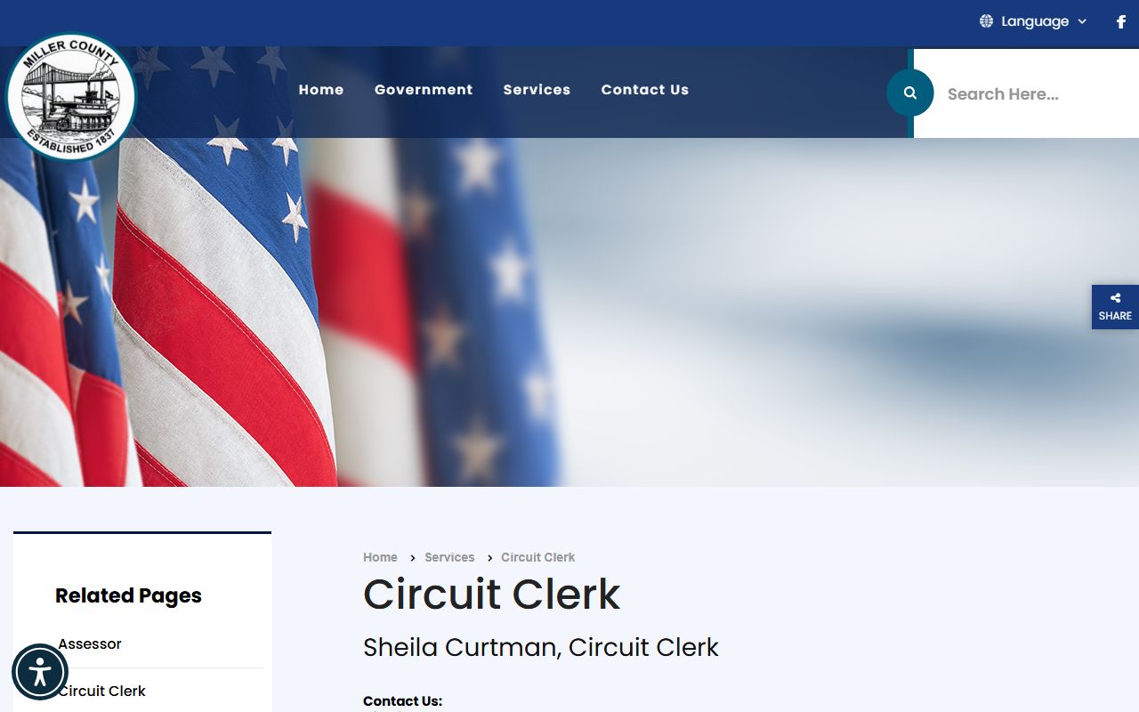 Miller County Missouri Circuit Clerk office for DUI records